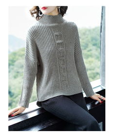 酷比兔 冬裝新款韓版女裝2018秋冬套頭羊毛針織衫打底顯瘦短款毛衣 7222